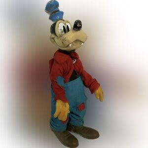 Vintage Dakin Walt Disney Goofy 9" Figure Red Shirt AS IS